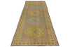 4x11 Beige and Yellow Turkish Tribal Runner