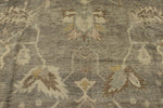 12x16 Gray and Ivory Turkish Oushak Rug