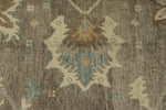 12x16 Gray and Ivory Turkish Oushak Rug