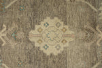 12x16 Gray and Ivory Turkish Oushak Rug