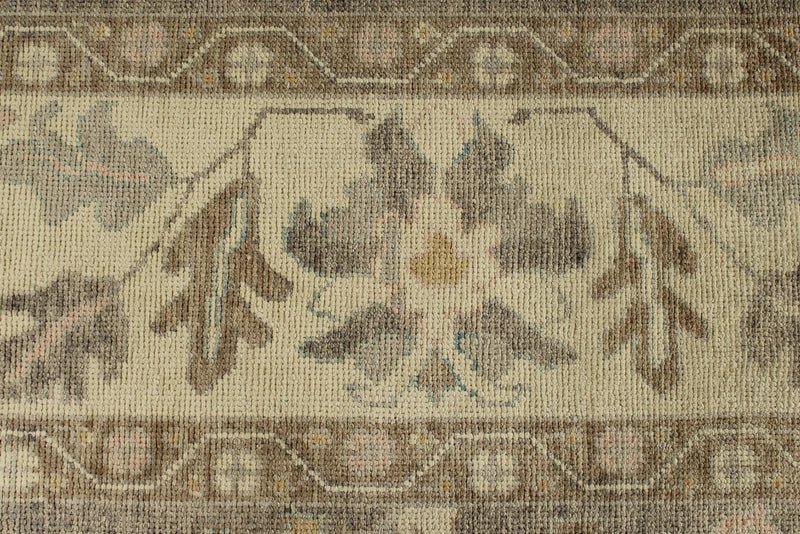 12x16 Gray and Ivory Turkish Oushak Rug