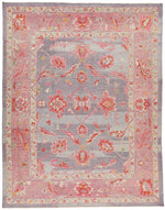 10x12 Purple and Pink Turkish Oushak Rug