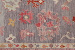 9x11 Purple and Pink Turkish Oushak Rug