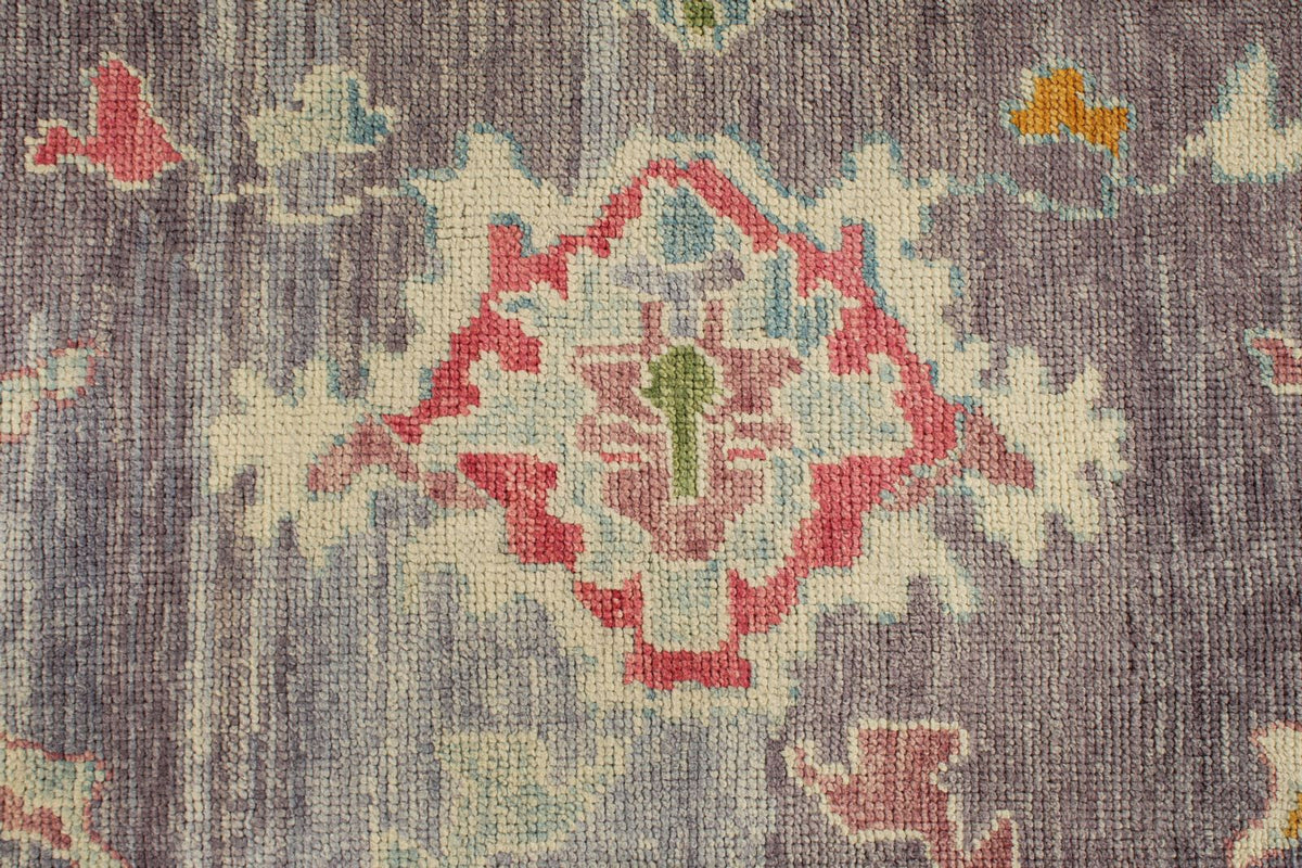 10x12 Purple and Pink Turkish Oushak Rug