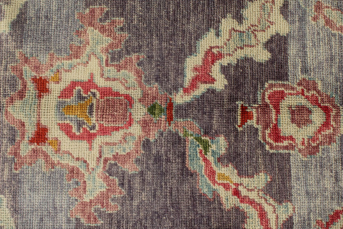 10x12 Purple and Pink Turkish Oushak Rug