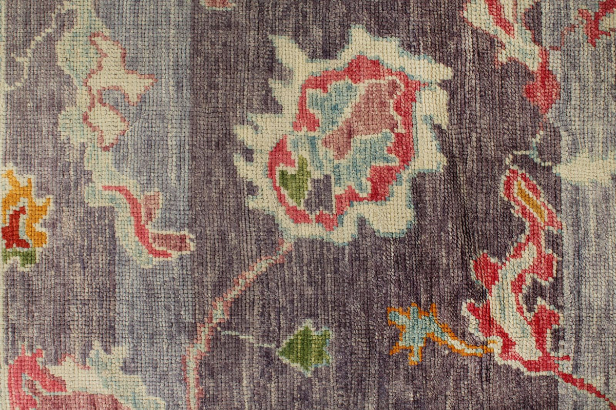 10x12 Purple and Pink Turkish Oushak Rug