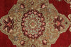 4x10 Red and Ivory Turkish Tribal Runner