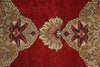 4x10 Red and Ivory Turkish Tribal Runner