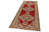 4x10 Red and Ivory Turkish Tribal Runner