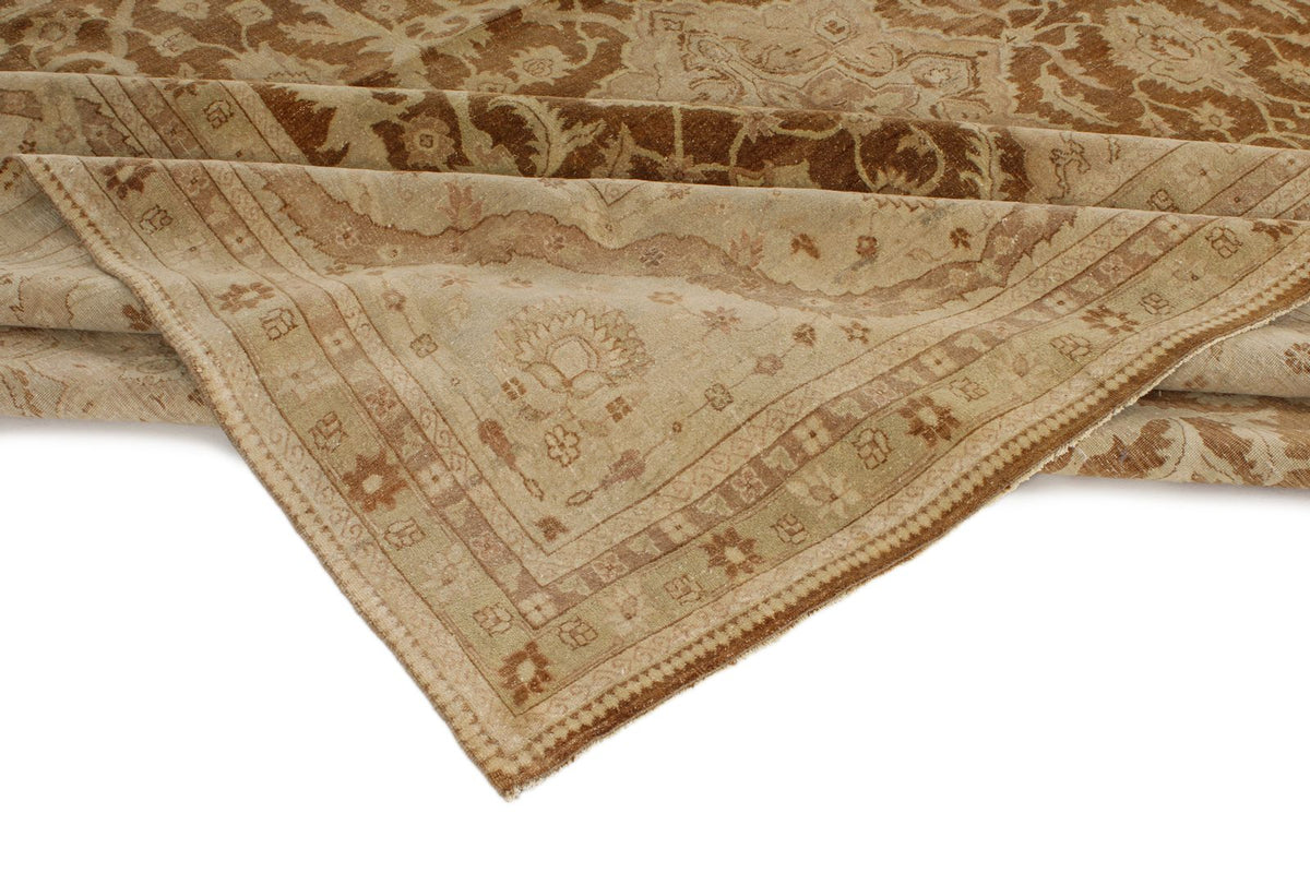 14x21 Red and White Turkish Oushak Rug