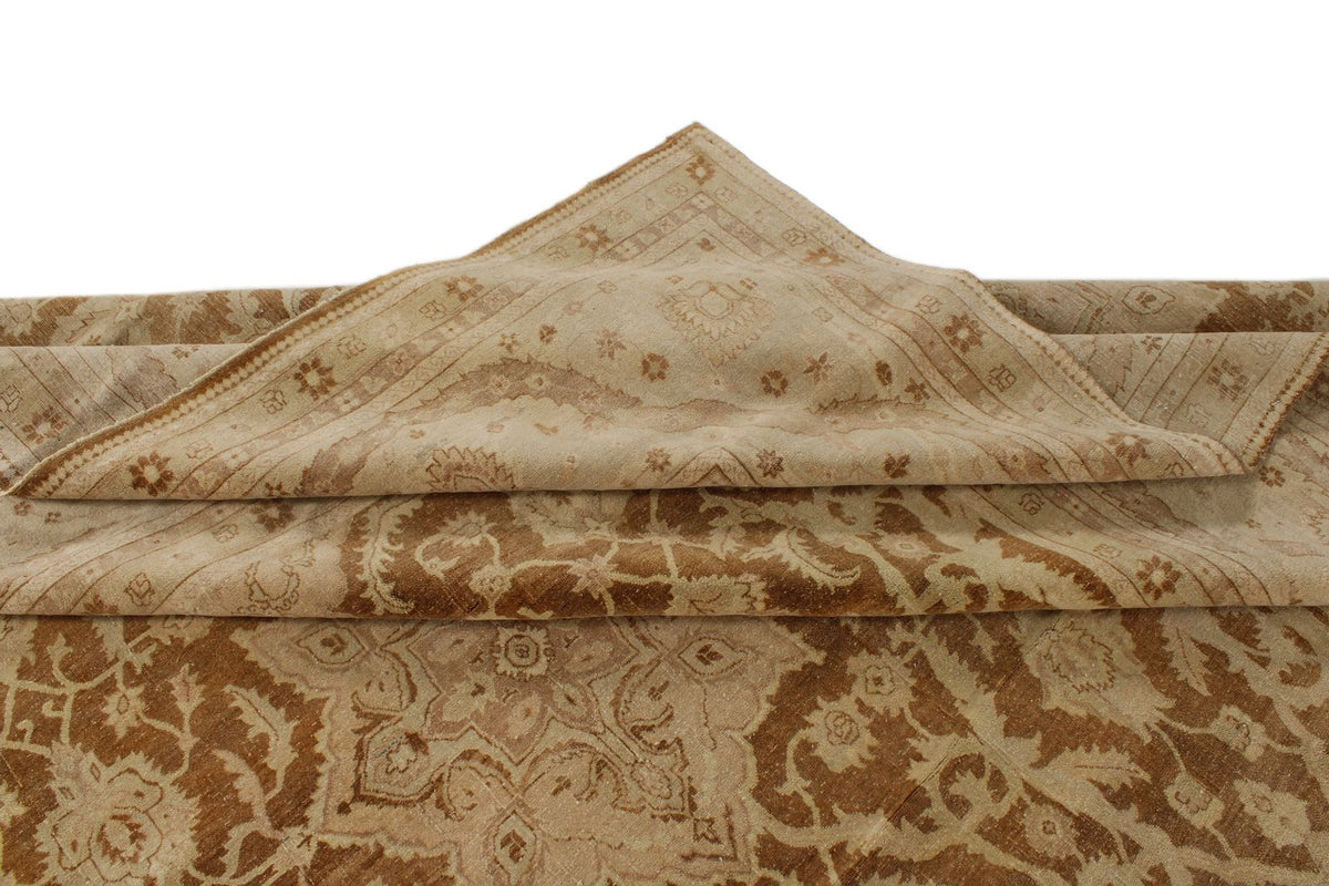 14x21 Red and White Turkish Oushak Rug