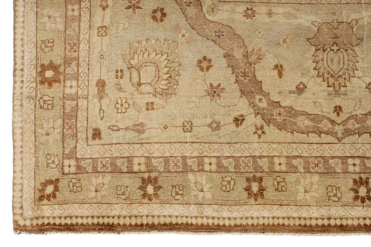 14x21 Red and White Turkish Oushak Rug