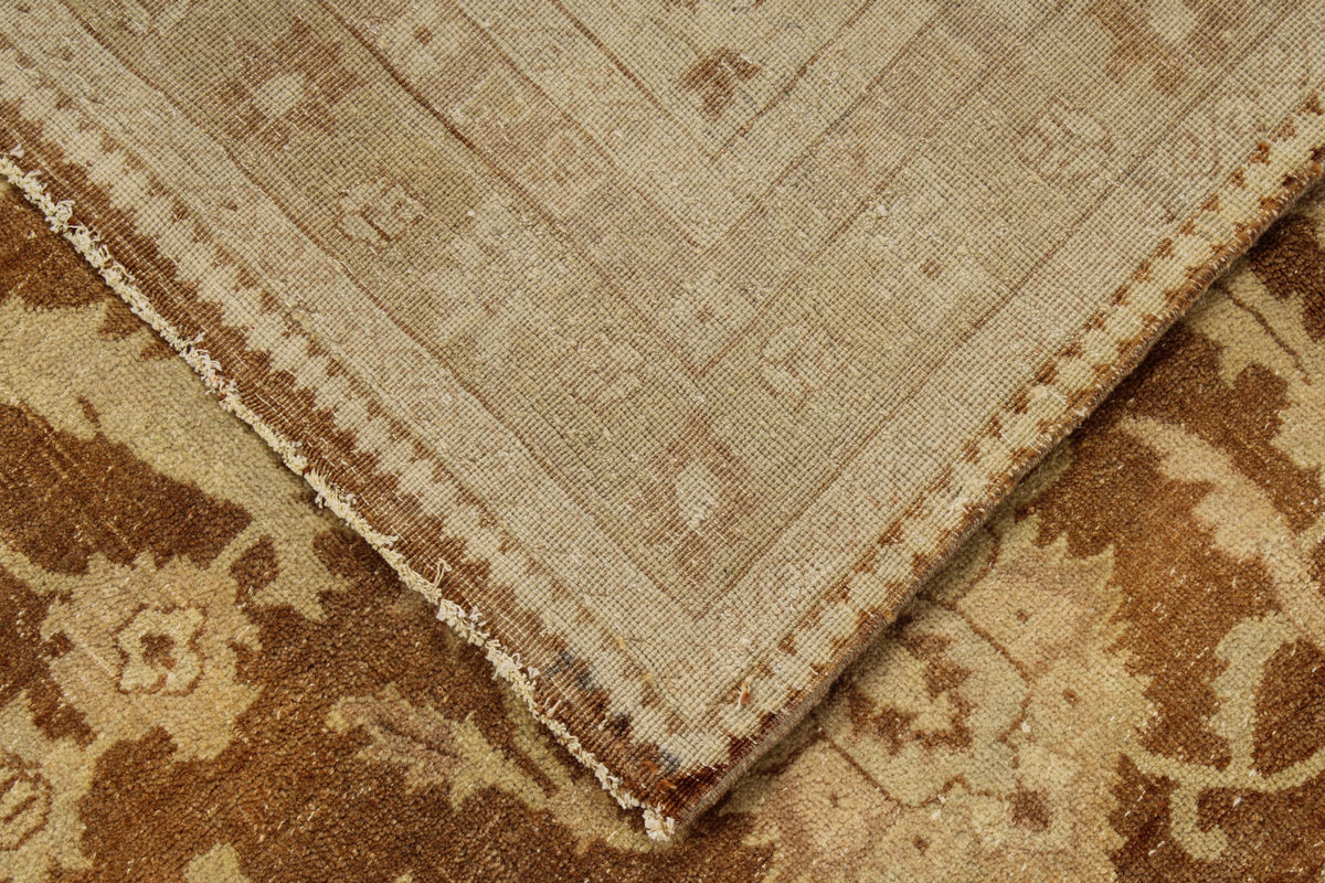 14x21 Red and White Turkish Oushak Rug