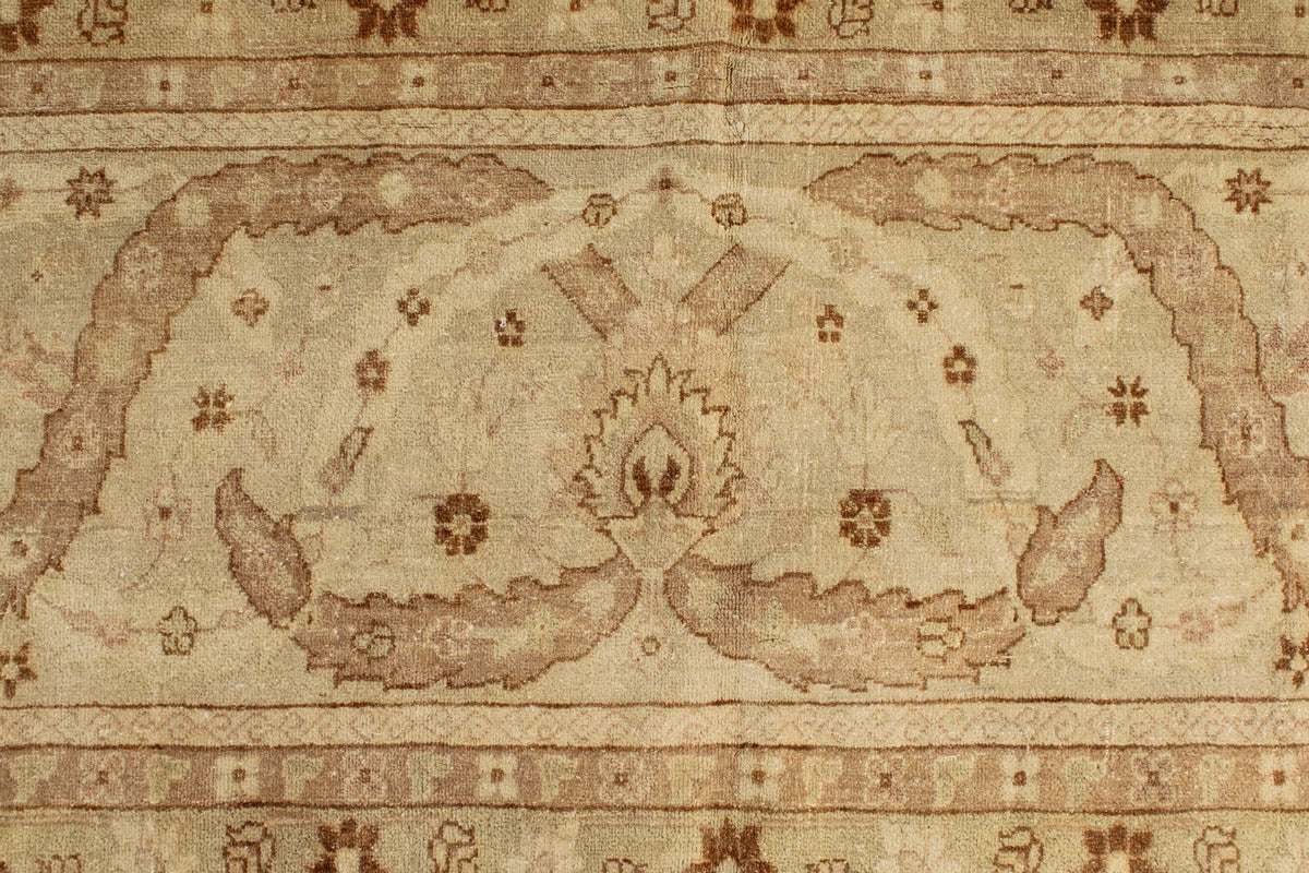 14x21 Red and White Turkish Oushak Rug