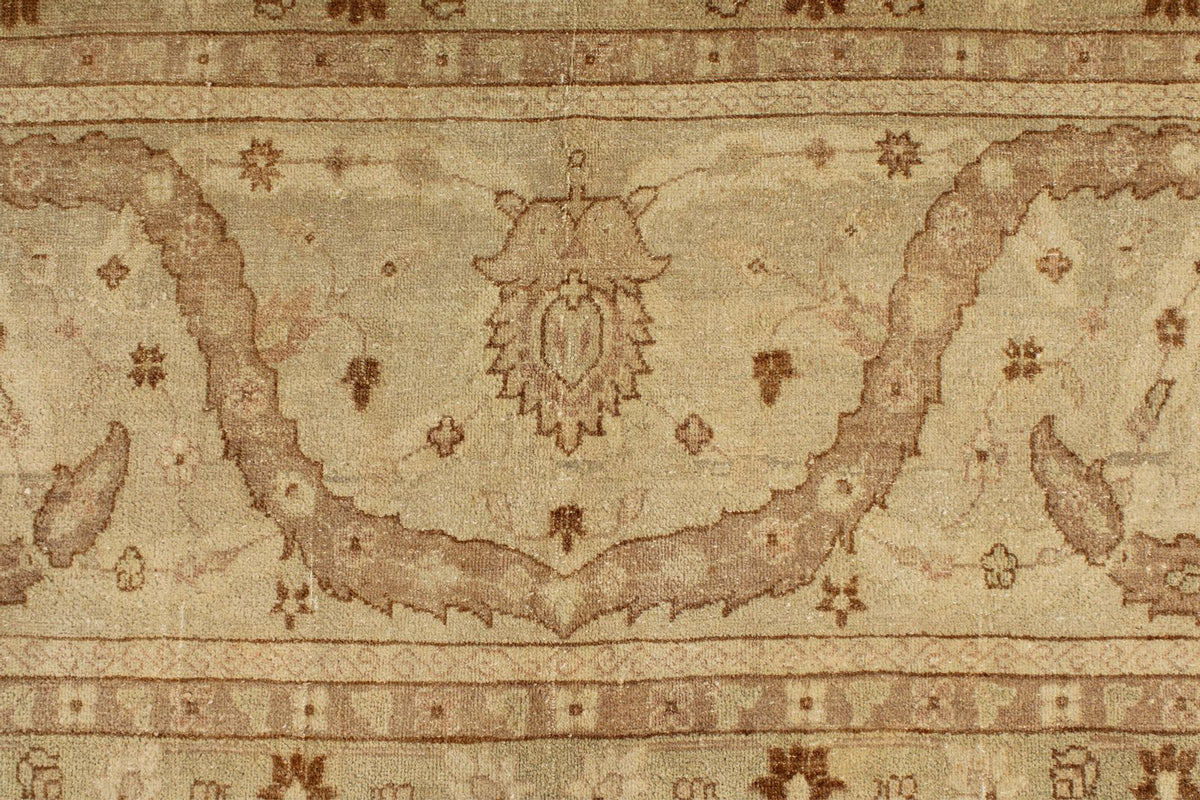 14x21 Red and White Turkish Oushak Rug