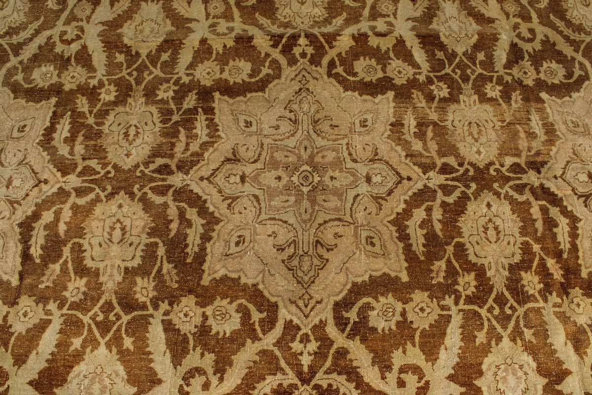 14x21 Red and White Turkish Oushak Rug