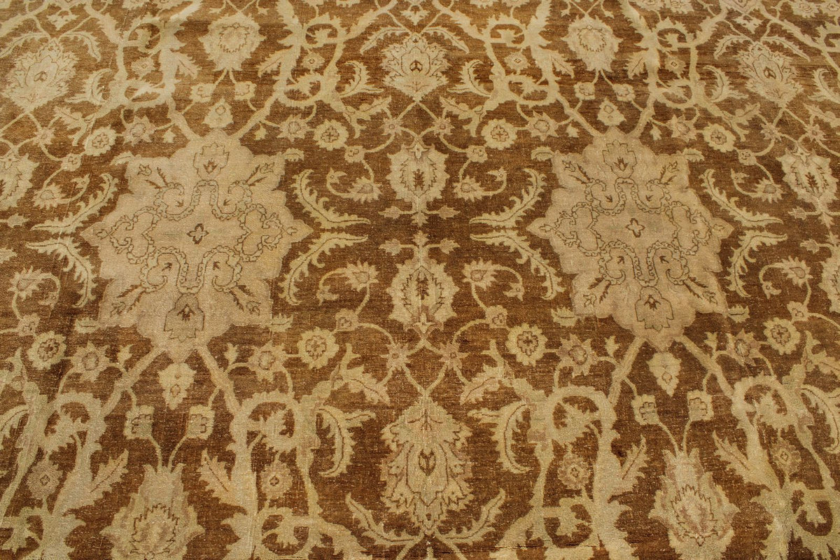 14x21 Red and White Turkish Oushak Rug