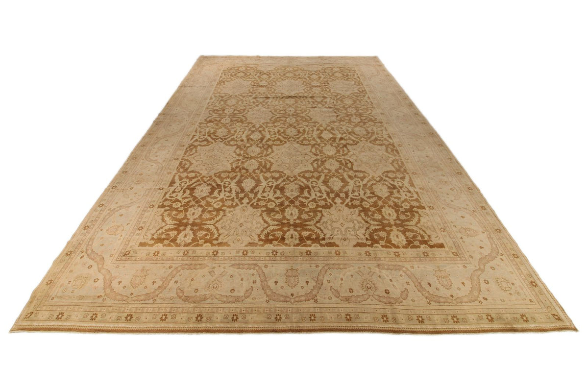 14x21 Red and White Turkish Oushak Rug
