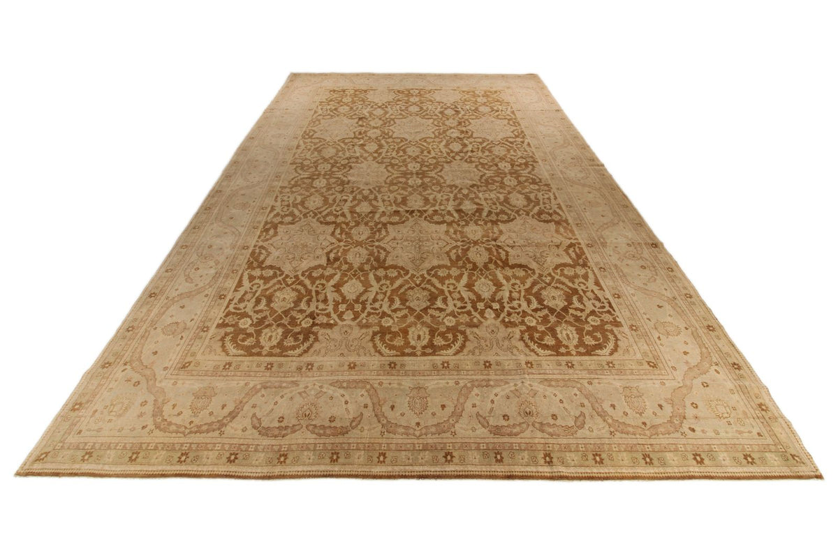 14x21 Red and White Turkish Oushak Rug