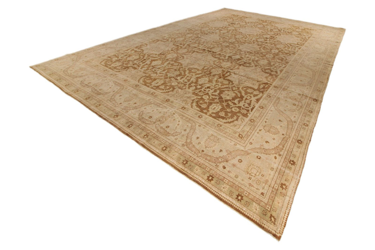 14x21 Red and White Turkish Oushak Rug