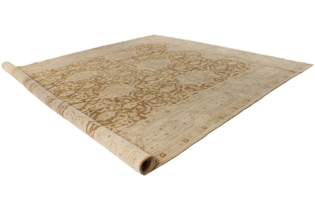 14x21 Red and White Turkish Oushak Rug