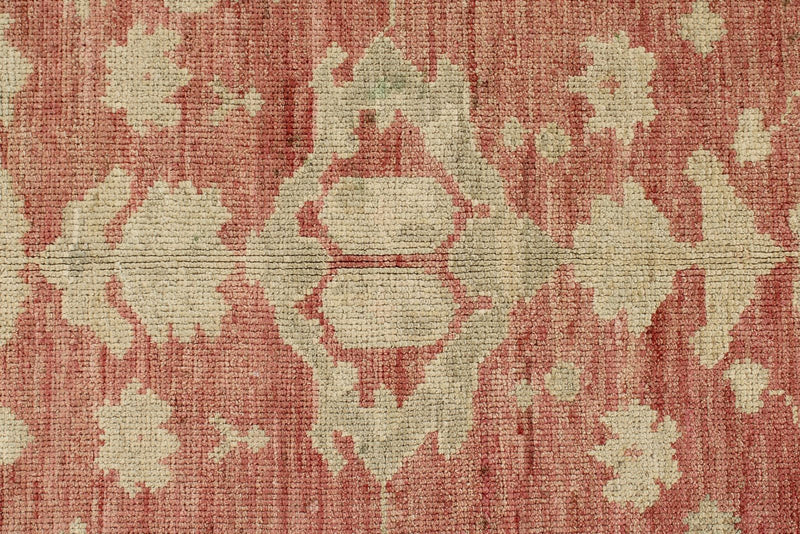 5x7 Red and Beige Turkish Oushak Rug