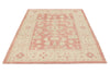 5x7 Red and Beige Turkish Oushak Rug