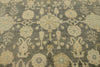 11x14 Navy and Ivory Turkish Oushak Rug