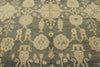 11x14 Navy and Ivory Turkish Oushak Rug