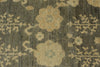 11x14 Navy and Ivory Turkish Oushak Rug