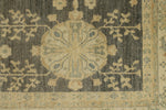 11x14 Navy and Ivory Turkish Oushak Rug