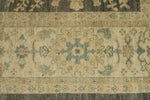11x14 Navy and Ivory Turkish Oushak Rug