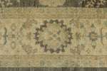 11x14 Navy and Ivory Turkish Oushak Rug