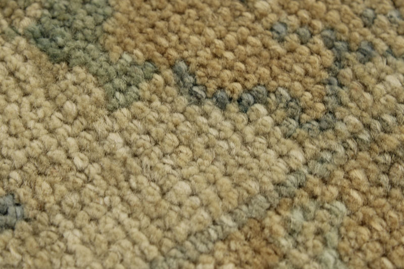 11x14 Navy and Ivory Turkish Oushak Rug