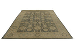 11x14 Navy and Ivory Turkish Oushak Rug