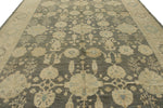 11x14 Navy and Ivory Turkish Oushak Rug