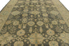 11x14 Navy and Ivory Turkish Oushak Rug