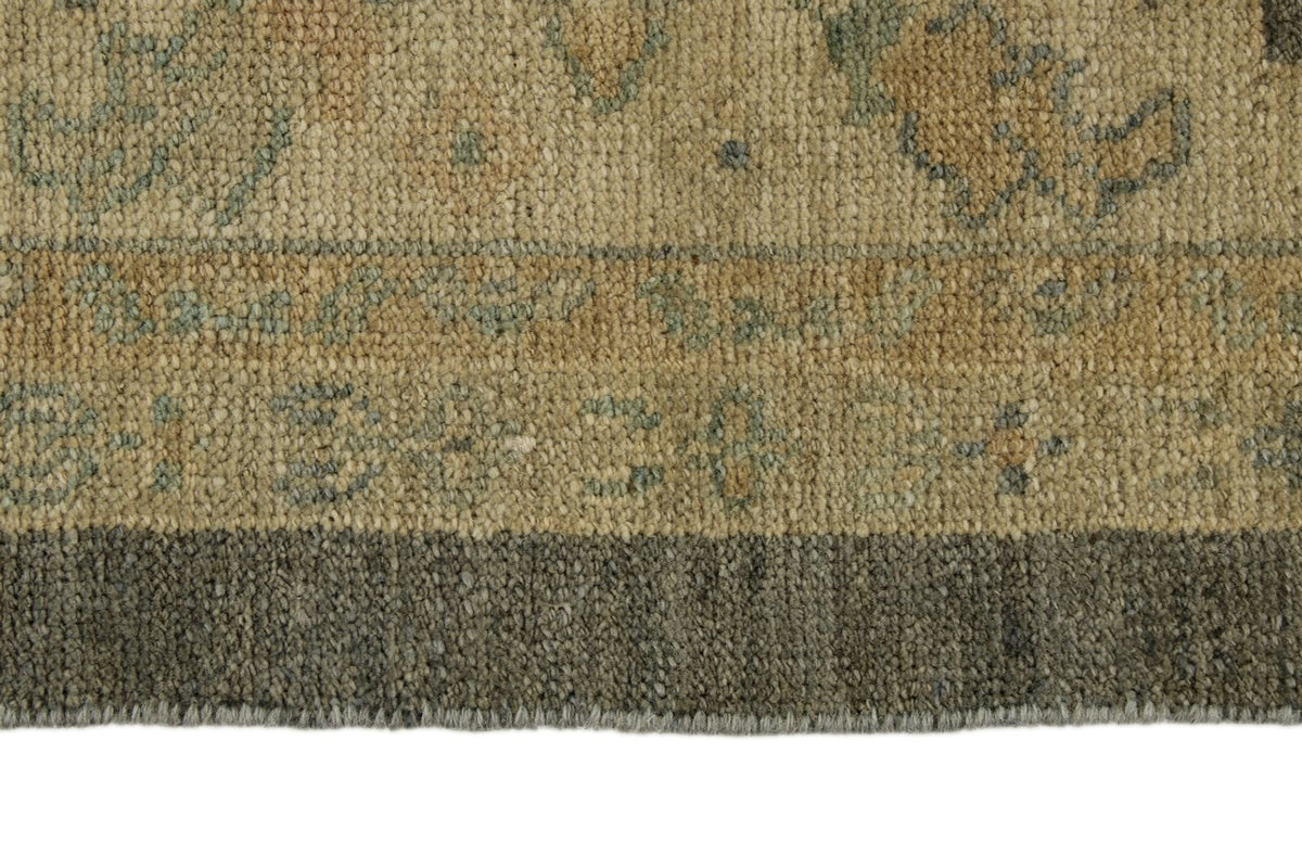 11x14 Navy and Ivory Turkish Oushak Rug
