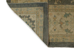 11x14 Navy and Ivory Turkish Oushak Rug
