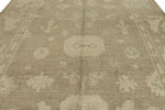 10x14 Ivory and Brown Turkish Oushak Rug