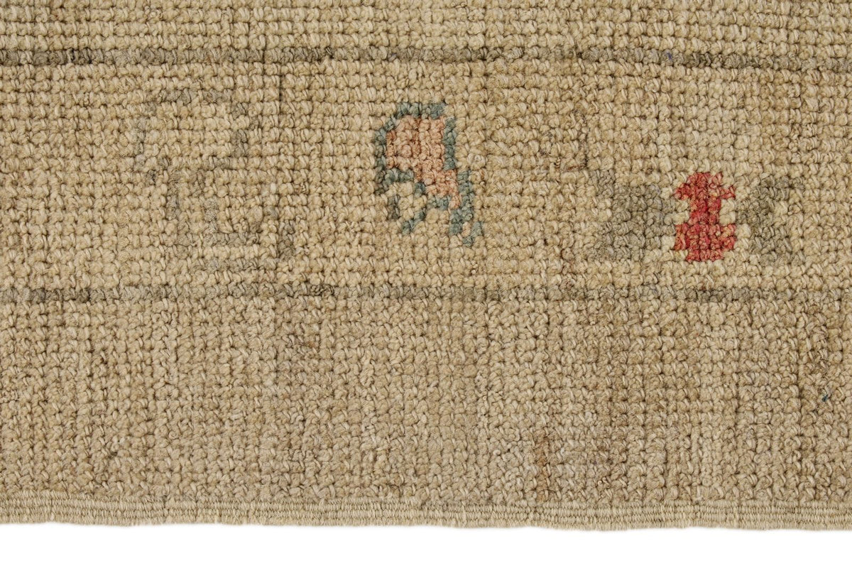 10x15 Brown and Ivory Turkish Oushak Rug