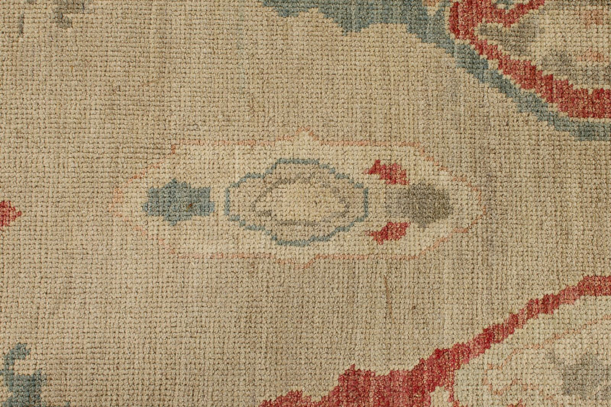 10x15 Brown and Ivory Turkish Oushak Rug