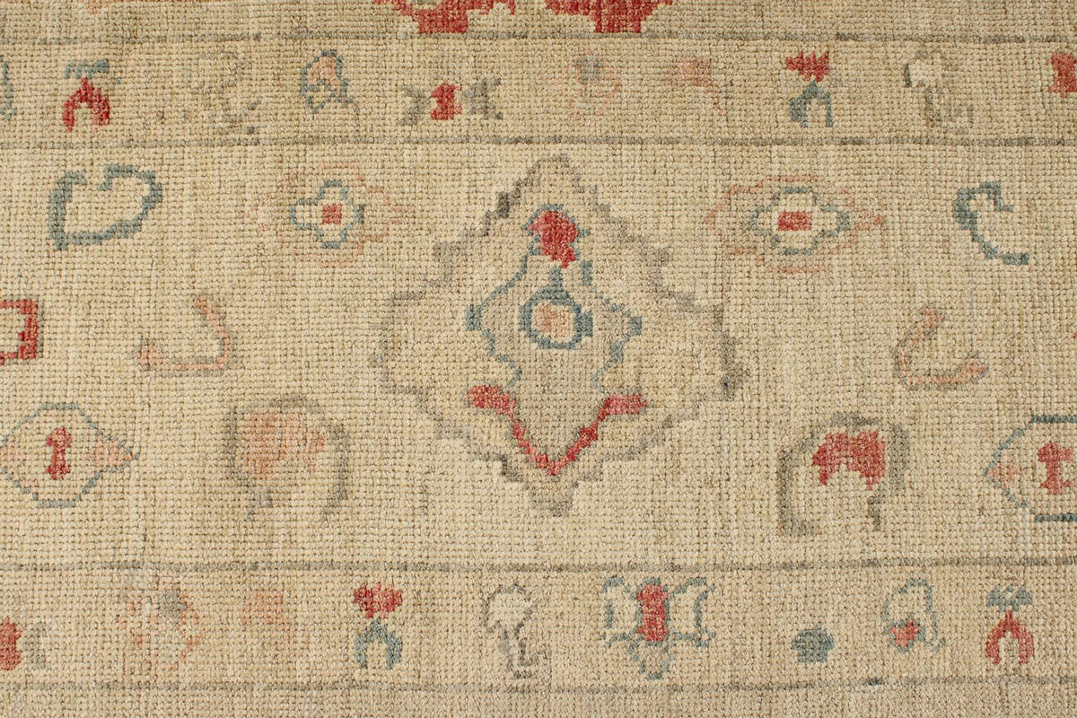 10x15 Brown and Ivory Turkish Oushak Rug