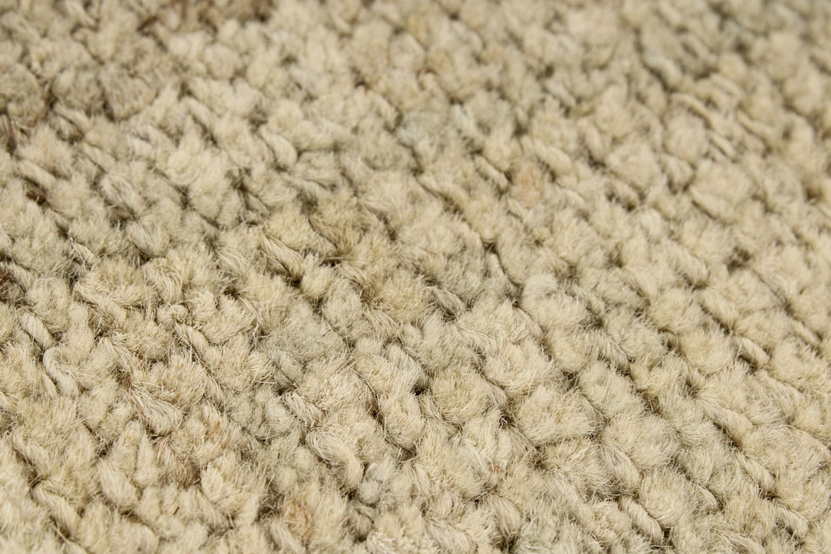 4x29 Green and Ivory Turkish Oushak Runner