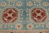 10x13 Blue and Ivory Turkish Oushak Rug