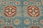 10x13 Blue and Ivory Turkish Oushak Rug