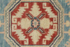 10x13 Blue and Ivory Turkish Oushak Rug