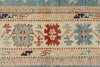 10x13 Blue and Ivory Turkish Oushak Rug