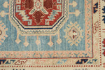 10x13 Blue and Ivory Turkish Oushak Rug