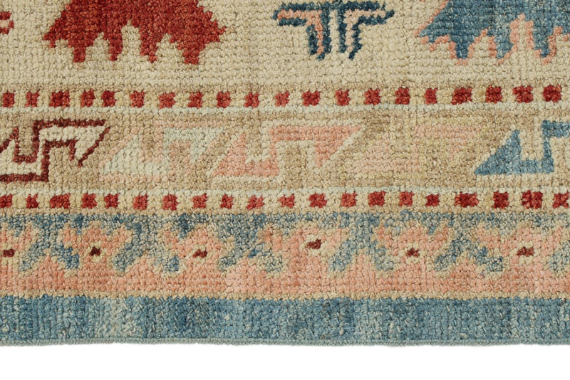 10x13 Blue and Ivory Turkish Oushak Rug